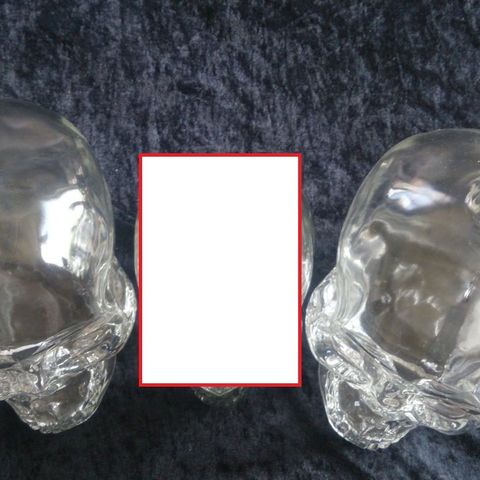 Crystal Head - Skull. 2 stk a 175 cl