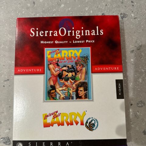 PC Big Box  Leisure Suit Larry Shape Up or Slip Out! - Sierra Originals