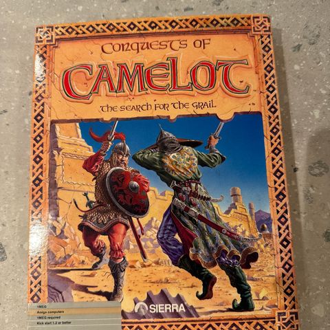 Conquest of Camelot big box sierra spill til Amiga