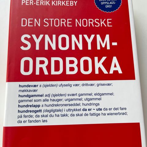 Per-Erik Kirkeby: Den store norske synonymordboka