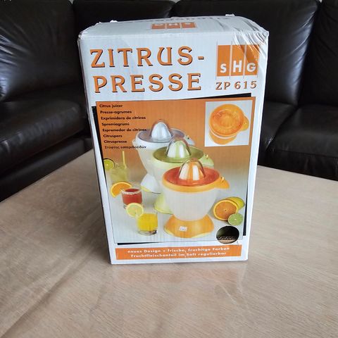 Juice presse. Ny. Ubrukt. 100,-