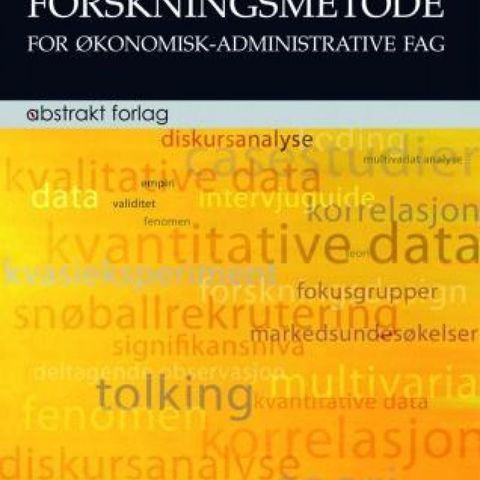 Forskningsmetode for økonomisk-administrative fag