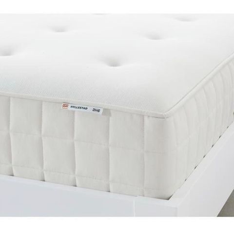 HYLLESTAD madrass med lommefjærer hard / hvit til salgs 140x200 cm