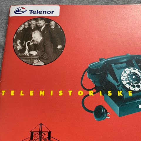 Div. Blader om historien til Telenor og blad om telefoner fra 1800 til i dag