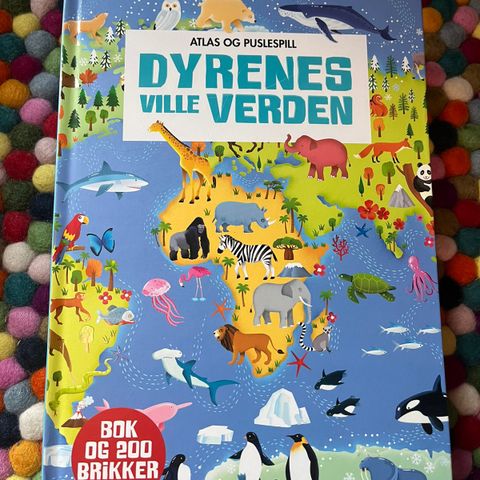 Dyrenes ville verden, bok og atlas-puslespill