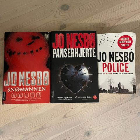 3 Jo Nesbø bøker