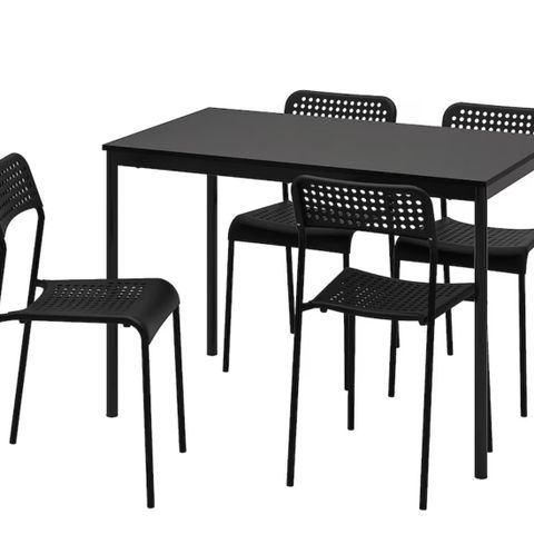 Bord og 4 stoler