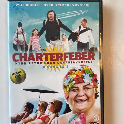 Charterfeber sesong 1 & 2 DVD - noen bruksmerker og mindre riper på platene