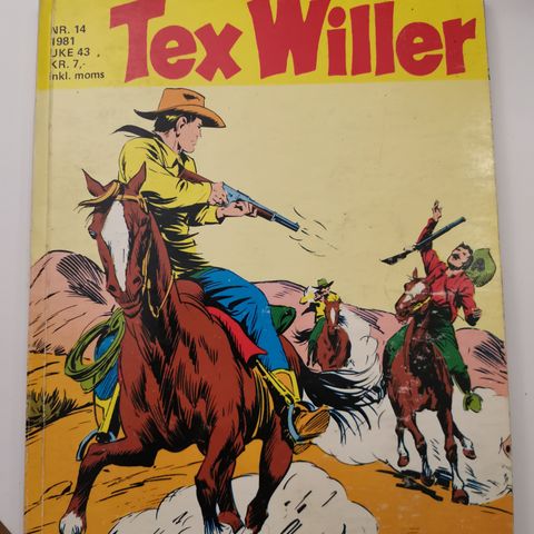 Tex Willer , div årganger og utgivelser 1981 - >