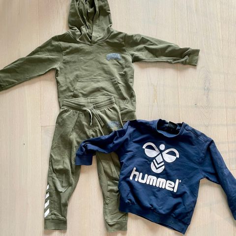 Hummel: et sett og en genser str. 98/104