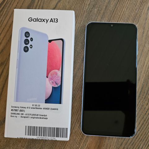 Samsung A13 64GB. Pent brukt.