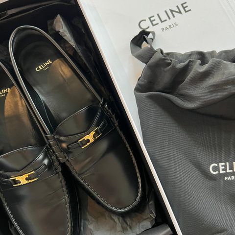 Celine Triomphe klassisk loafers herre str 41