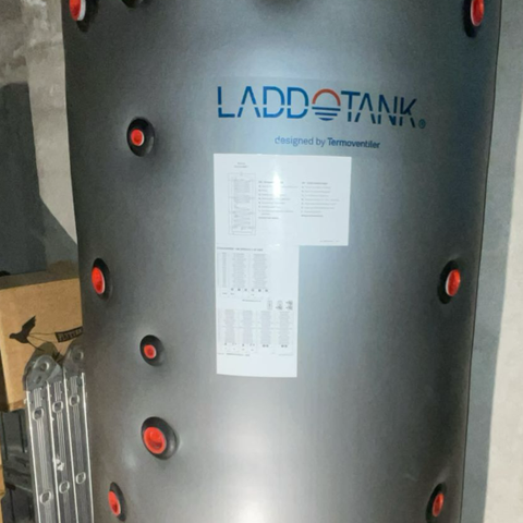 Akkumulatortank. Type Laddotank, 1000 liter