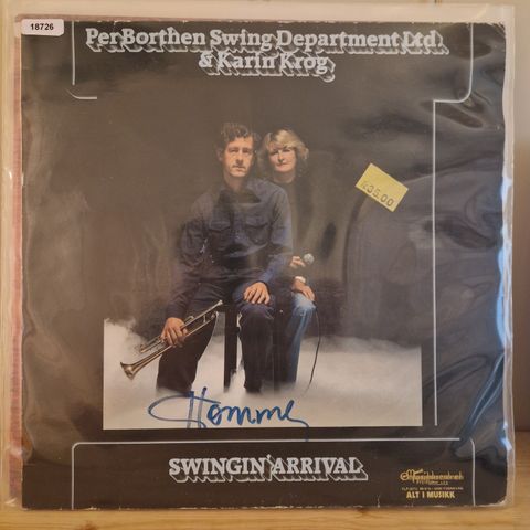 18726 Per Borthen Swing Department Ltd. & Karin Krog - Swingin' Arrival - LP