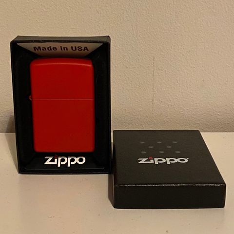 Red matte zippo