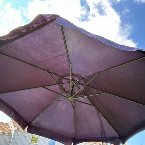 Stor marineblå parasoll