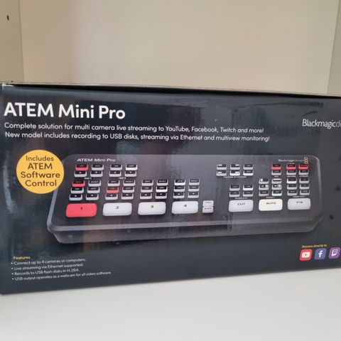 ATEM Mini Pro (brukt 1 gang) - Gi Bud
