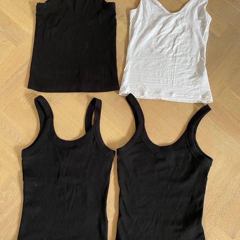 Singlet/topper fra Gina Tricot str XS. 50,- for alle samlet