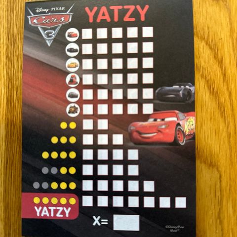 Yatzy Cars