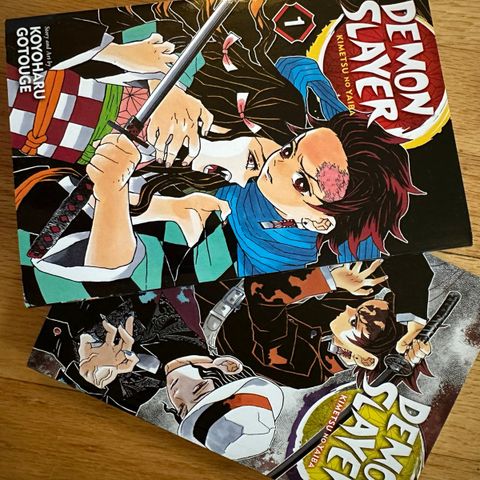 Manga bøker Kimetsu No Yaiba Demon Slayer