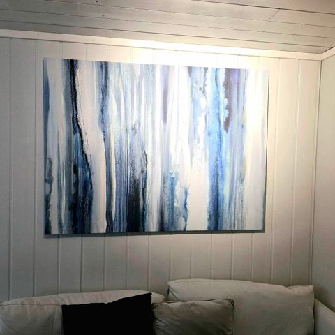 Blue painting decoration 120x90 interior