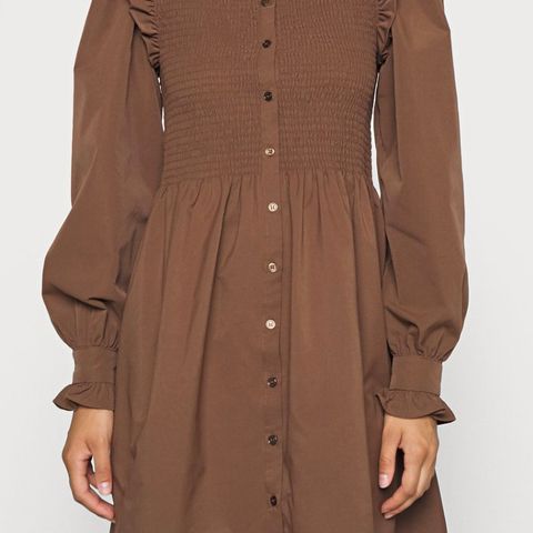 Only kjole, Onlaspen Smock Dress, skjortekjole, carafé