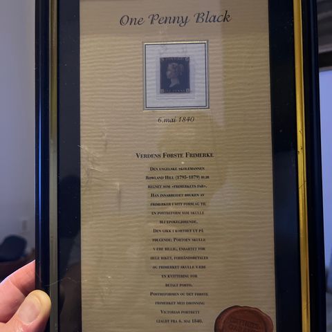 One Penny Black - Verdens første frimerke