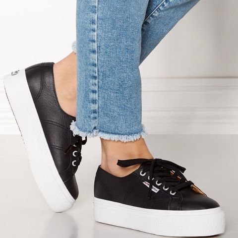 Superga Superga sort skinn