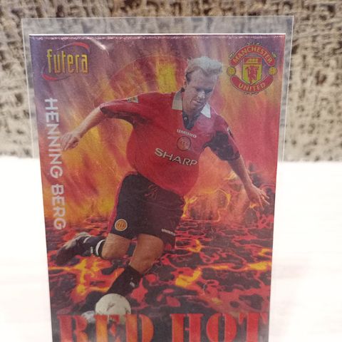 FotballKort Henning Berg RH8 Red Hot Limited Edition NR: 6529/8000