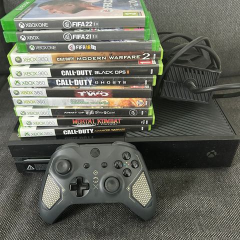 Xbox One med kontroll og 11 spill