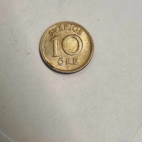 10 öre 1940 nickel Sverige, UNC