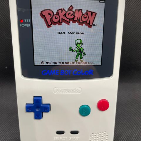 Gameboy Color - Ny og større skjerm med lys (Super OSD Retro Pixel Q5)