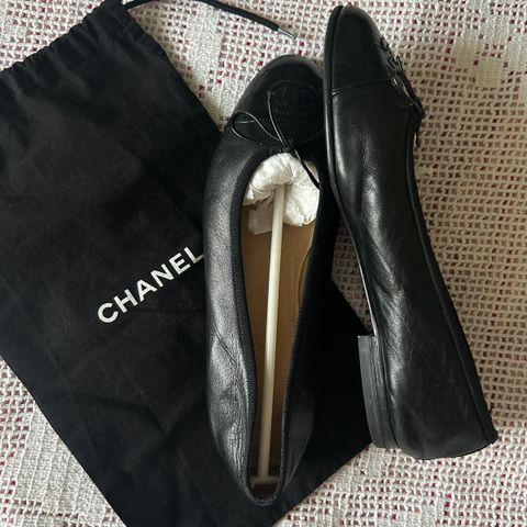 Chanel ballerina sko 37