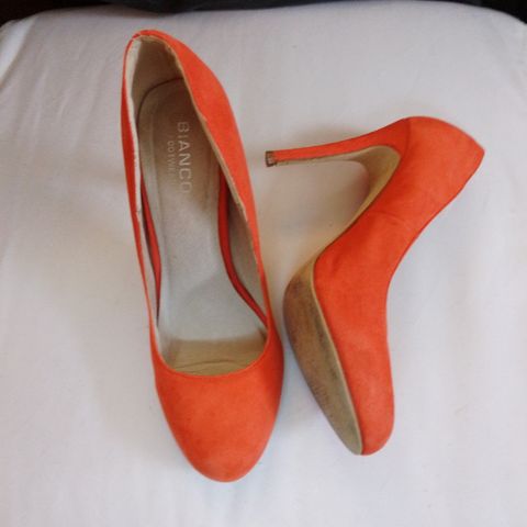 Bianco footwear oransje høye hæler
