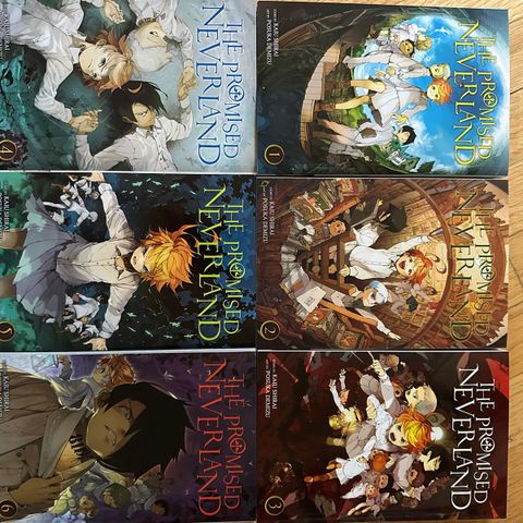 Stor mangabok kolleksjon The Promised Neverland