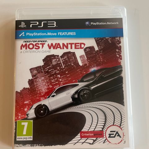 PS3 spill Need for speed most wanted