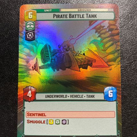 Pirate battle tank hyperspace foil Star wars unlimited samlekort