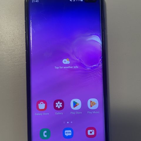 Samsung S10 + 128GB  svart