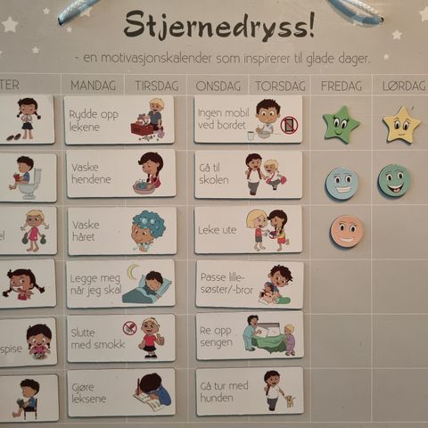 Stjernedryss motivasjonskalender