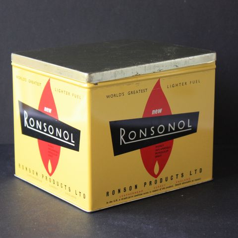 Gammel metallboks "Ronsonol"