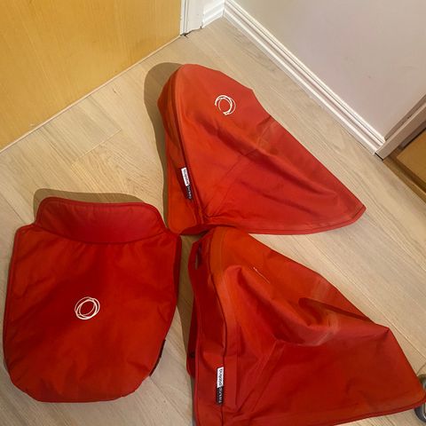 Bugaboo Donkey 2 Kalesje og 1 Apron (rød)