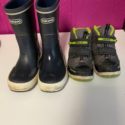 Viking Goretex  barna sko str 28 .viking gummi støvel str 28