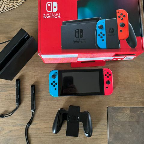 Nintendo switch console neon r