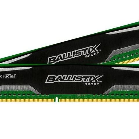 Ballistix Sport DDR3 1600MHz 8GB rambrikker