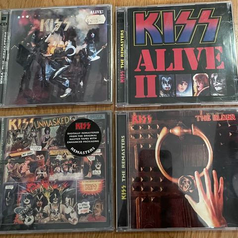 Kiss cd’er selges (Alice Cooper, Aerosmith,Ac/Dc, Maniwar, Wasp)