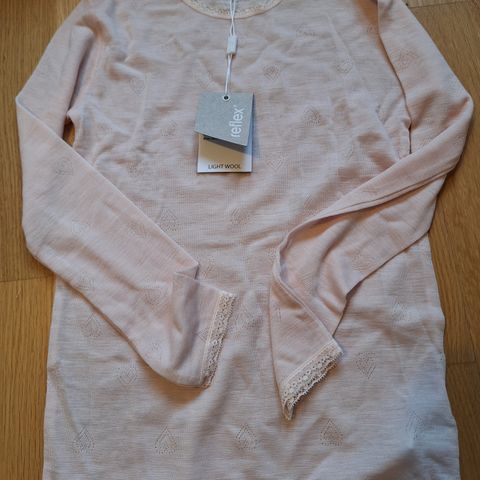 Ny tynn reflex ull / polyester blanding genser trøye str 122/128