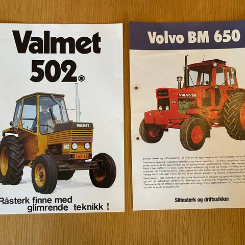 Volvo - Valmet traktor brosjyrer