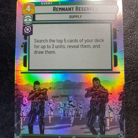Remnant reserves hyperspace foil Star wars unlimited samlekort