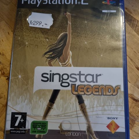 Uåpnet PS2 Singstar Legends fortsatt forseglet