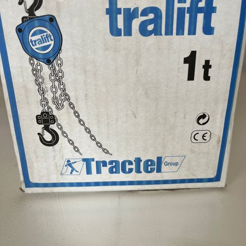 Manuell kjettingtalje - Tractel(Tralift ) - 1 tonn